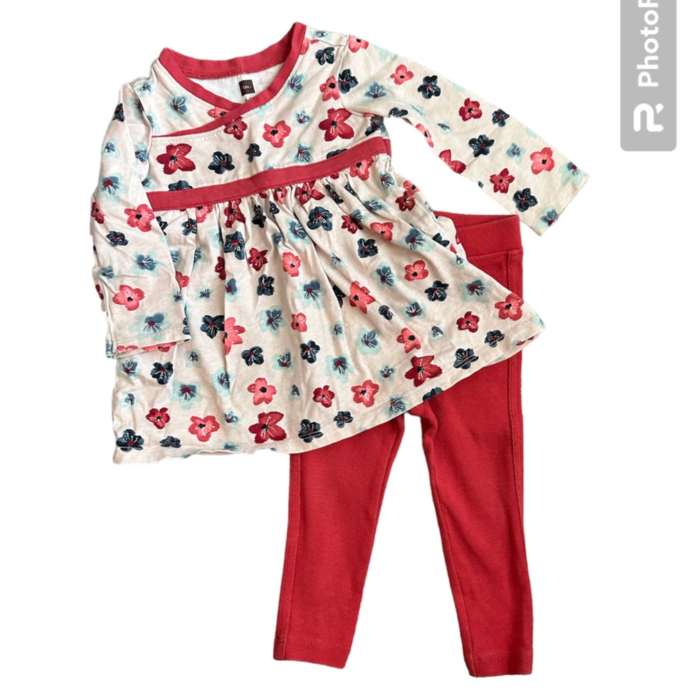 6-12 month Tea Collection Floral Set Outfit